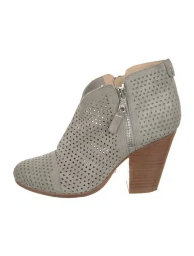 Pre-owned Rag & Bone Suede Colorblock Pattern Pumps In Gray