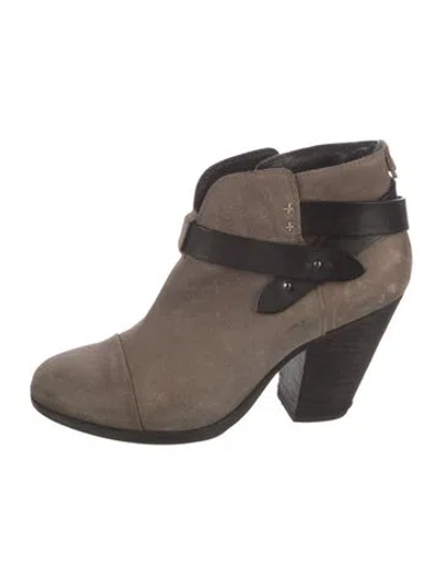 Pre-owned Rag & Bone Suede Colorblock Pattern Pumps In Gray