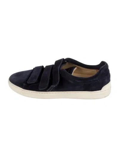 Pre-owned Rag & Bone Suede Colorblock Pattern Sneakers In Blue