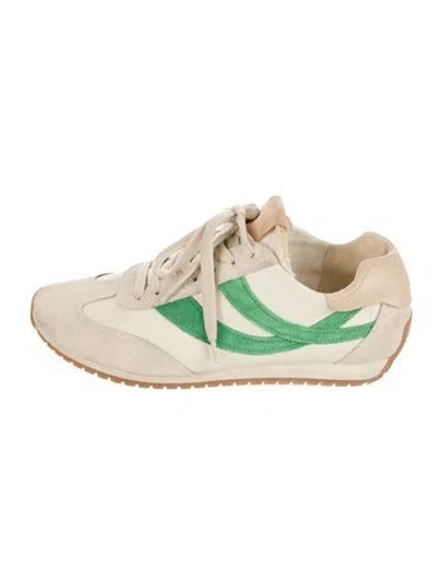 Pre-owned Rag & Bone Suede Colorblock Pattern Sneakers In Neutral