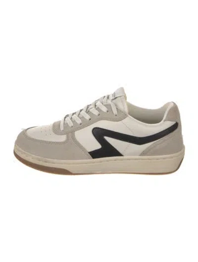 Pre-owned Rag & Bone Suede Colorblock Pattern Sneakers In Neutral