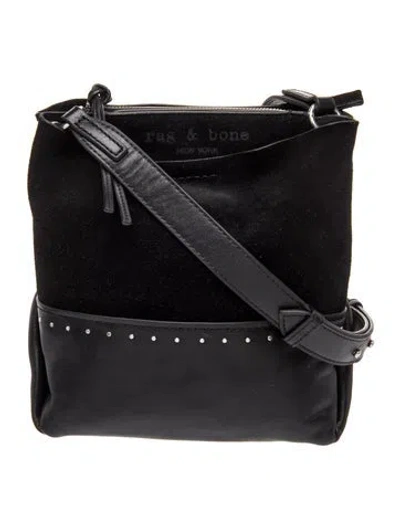 Pre-owned Rag & Bone Suede Crossbody Bag In Black