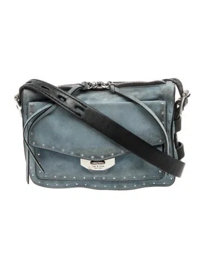 Pre-owned Rag & Bone Suede Crossbody Bag In Blue