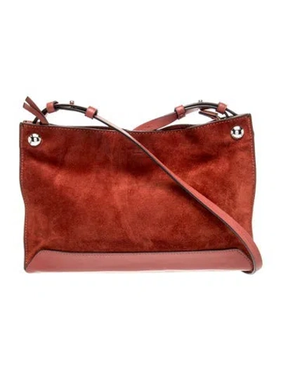 Pre-owned Rag & Bone Suede Crossbody Bag In Red