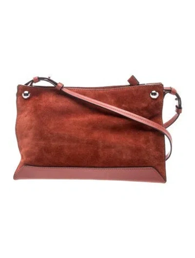 Pre-owned Rag & Bone Suede Crossbody Bag In Red