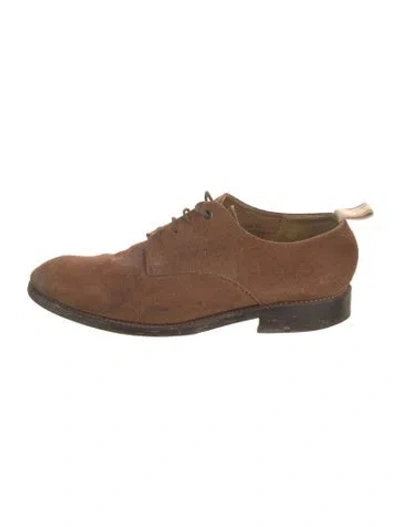 Pre-owned Rag & Bone Suede Derby Shoes In Brown
