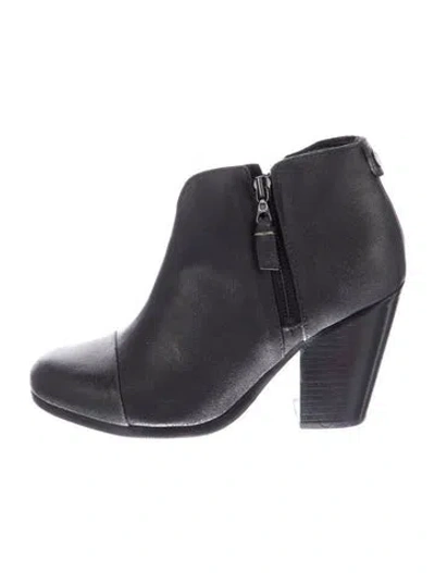 Pre-owned Rag & Bone Suede Distressed Accents Boots W/ Tags In Black