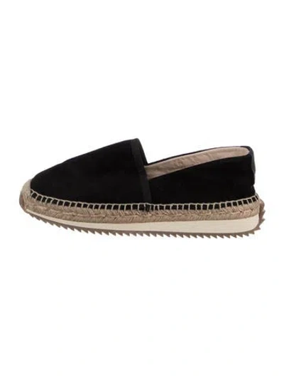 Pre-owned Rag & Bone Suede Espadrille Sneakers In Black