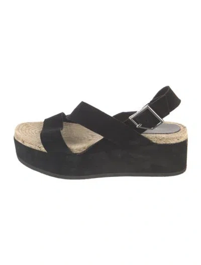 Pre-owned Rag & Bone Suede Espadrilles In Blue