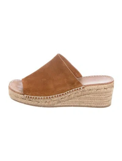 Pre-owned Rag & Bone Suede Espadrilles In Brown