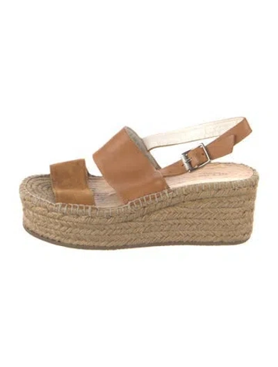 Pre-owned Rag & Bone Suede Espadrilles In Brown