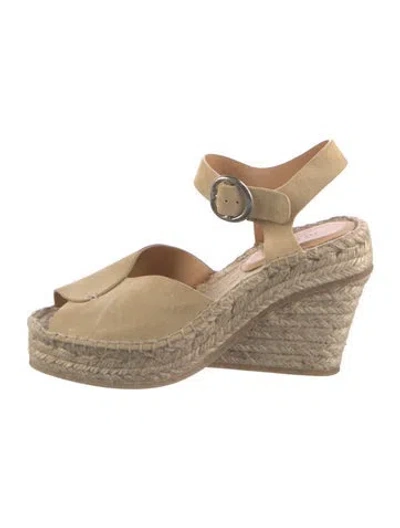 Pre-owned Rag & Bone Suede Espadrilles In Neutral