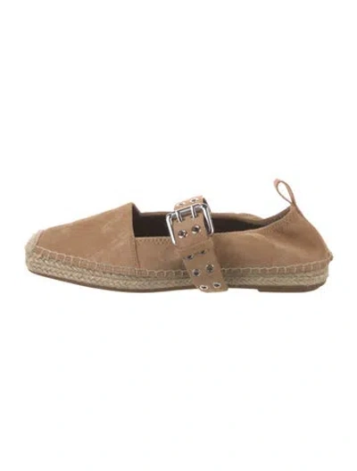 Pre-owned Rag & Bone Suede Espadrilles In Neutral