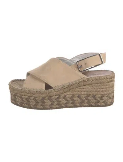 Pre-owned Rag & Bone Suede Espadrilles In Neutrals