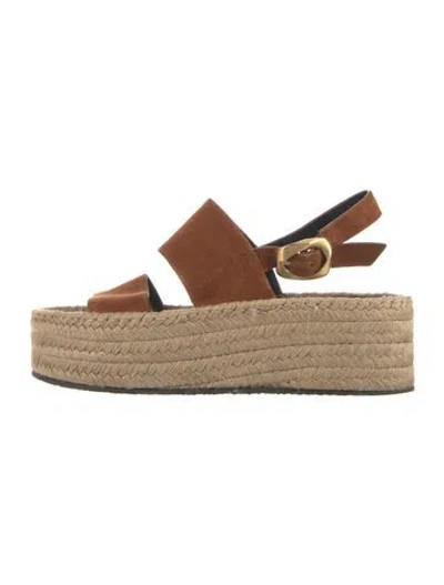 Pre-owned Rag & Bone Suede Espadrilles In Neutrals