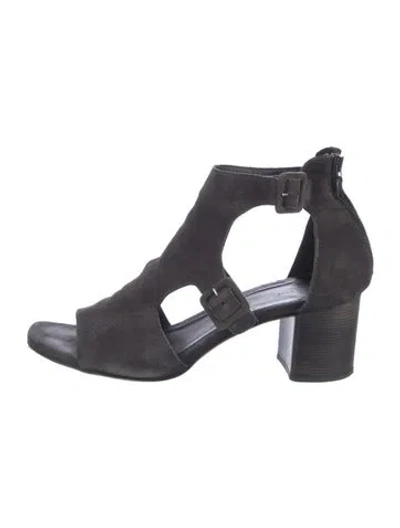 Pre-owned Rag & Bone Suede Gladiator Sandals In Blue