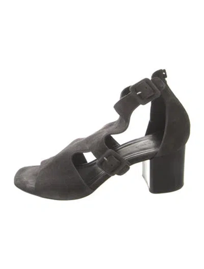 Pre-owned Rag & Bone Suede Gladiator Sandals In Gray