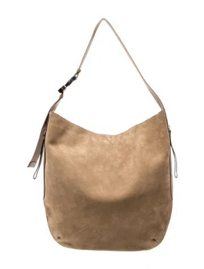 Pre-owned Rag & Bone Suede Hobo In Brown/green