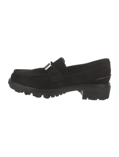 Pre-owned Rag & Bone Suede Loafers In Black
