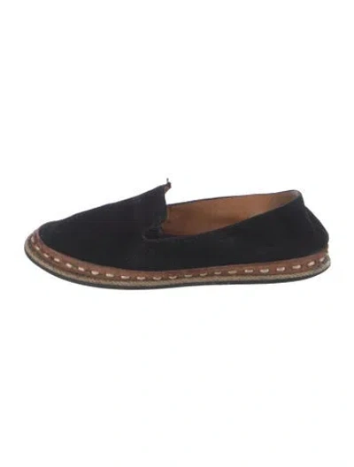 Pre-owned Rag & Bone Suede Loafers In Black