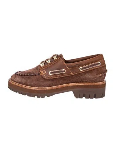 Pre-owned Rag & Bone Suede Loafers In Brown