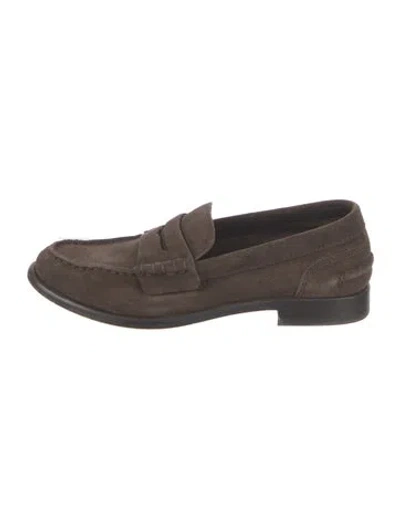 Pre-owned Rag & Bone Suede Loafers In Brown