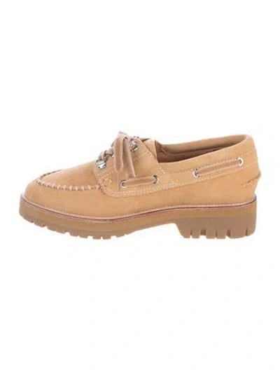 Pre-owned Rag & Bone Suede Loafers W/ Tags In Neutrals