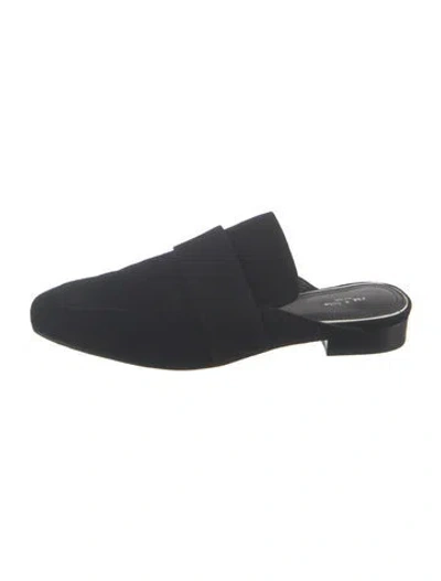 Pre-owned Rag & Bone Suede Mules In Black