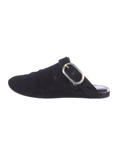 Pre-owned Rag & Bone Suede Mules In Blue