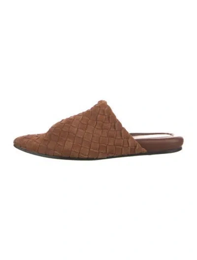Pre-owned Rag & Bone Suede Mules In Brown