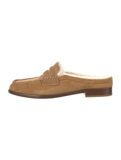 Pre-owned Rag & Bone Suede Mules In Brown