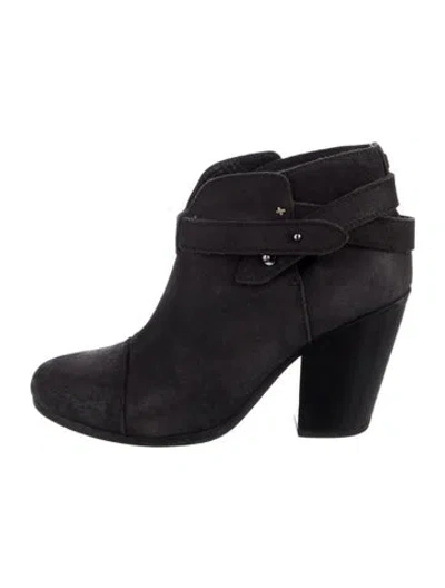 Pre-owned Rag & Bone Suede Mules In Gray