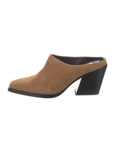 Pre-owned Rag & Bone Suede Mules In Multi