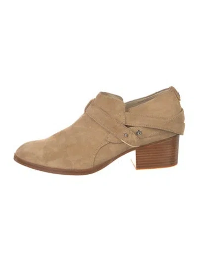 Pre-owned Rag & Bone Suede Mules In Neutral