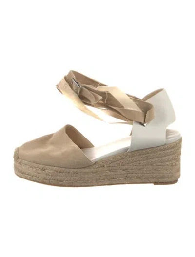Pre-owned Rag & Bone Suede Mules In Neutral