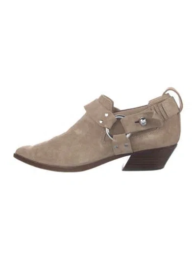 Pre-owned Rag & Bone Suede Oxfords In Brown