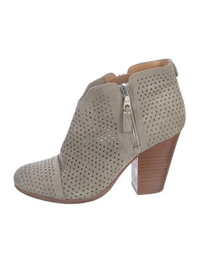 Pre-owned Rag & Bone Suede Patterned Pumps In Grey