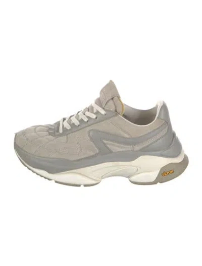 Pre-owned Rag & Bone Suede Patterned Sneakers In Grey
