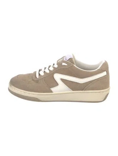 Pre-owned Rag & Bone Suede Printed Sneakers In Neutral