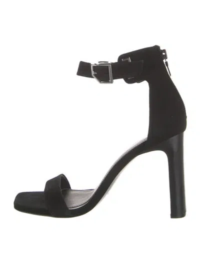 Pre-owned Rag & Bone Suede Sandals In Black