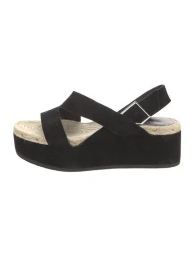Pre-owned Rag & Bone Suede Sandals In Black