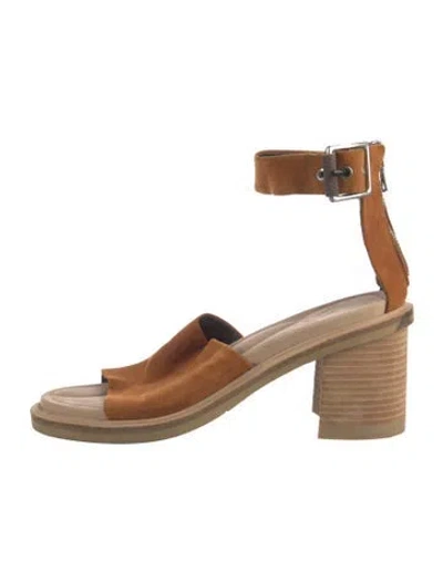 Pre-owned Rag & Bone Suede Sandals In Brown