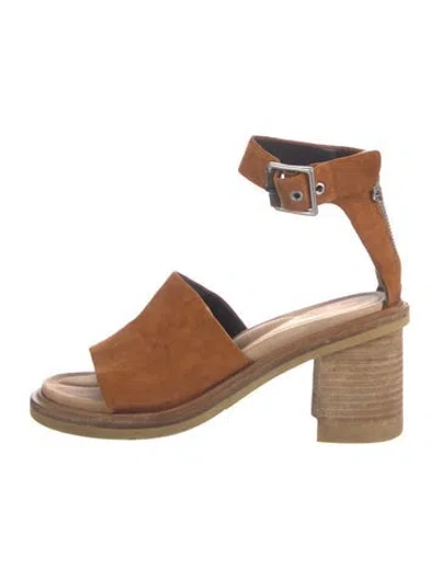 Pre-owned Rag & Bone Suede Sandals In Brown
