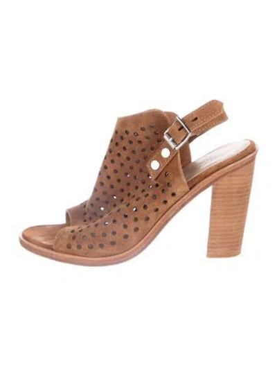 Pre-owned Rag & Bone Suede Sandals In Brown