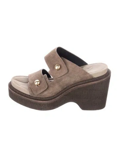 Pre-owned Rag & Bone Suede Sandals In Brown