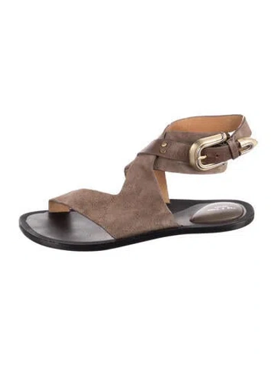 Pre-owned Rag & Bone Suede Sandals In Brown