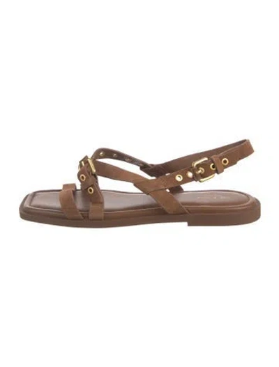 Pre-owned Rag & Bone Suede Sandals In Brown