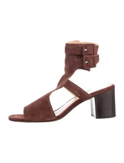Pre-owned Rag & Bone Suede Sandals In Brown