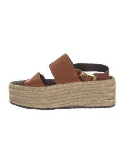 Pre-owned Rag & Bone Suede Sandals In Brown