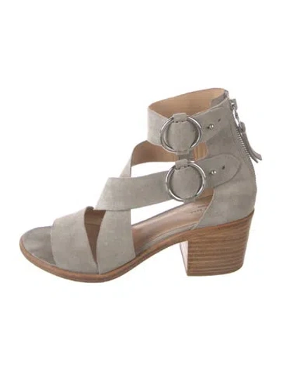 Pre-owned Rag & Bone Suede Sandals In Green